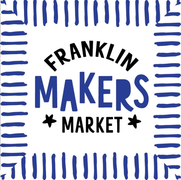 Franklin farmers market in decorative lettering